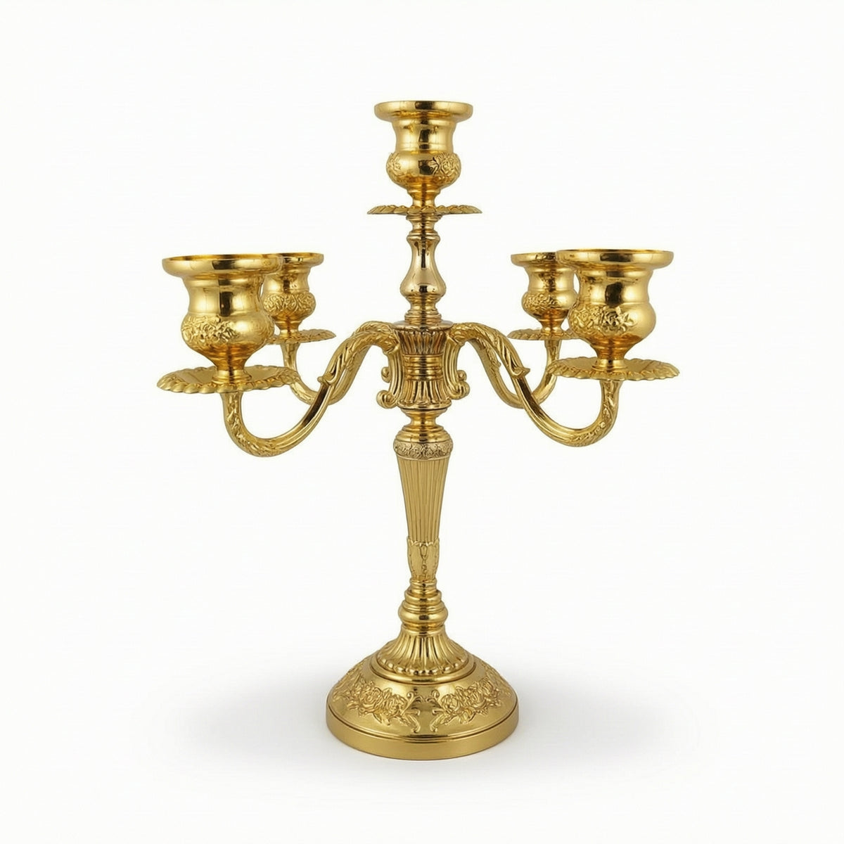 Five-Arm Candelabra Elegant Candlestick Stable for Dining Tables, Event Planners
