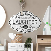 Wall Sign with Words Decorative Hanging Plaque Easy to Hang for Bathroom