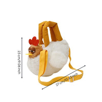 Faux Faux Hair Chicken Handbag Cute Chicken Bag Cartoon Cuddly Bag Quirky for Women