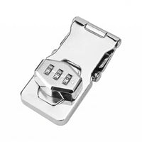 Plated Finish Metal Combination Plate Lock Code Wheel Folding Latch Lock Reset Tool Hardware for Furniture Panels