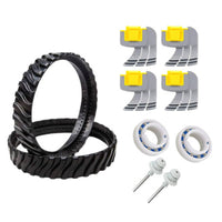 Long-Lasting Material Pool Cleaner Drive Shaft and Bearing Kit Improved Traction Cleaner Tire Track and Brush Set