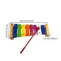 Clear Note Markings Xylophone with Mallets Wooden Xylophone with Mallet Stable Metallophone Long-Lasting for Classroom
