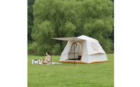 Quick Setup Inflatable Tent with Awning Waterproof Inflatable Cabin Tent Rainproof Ventilated for Families