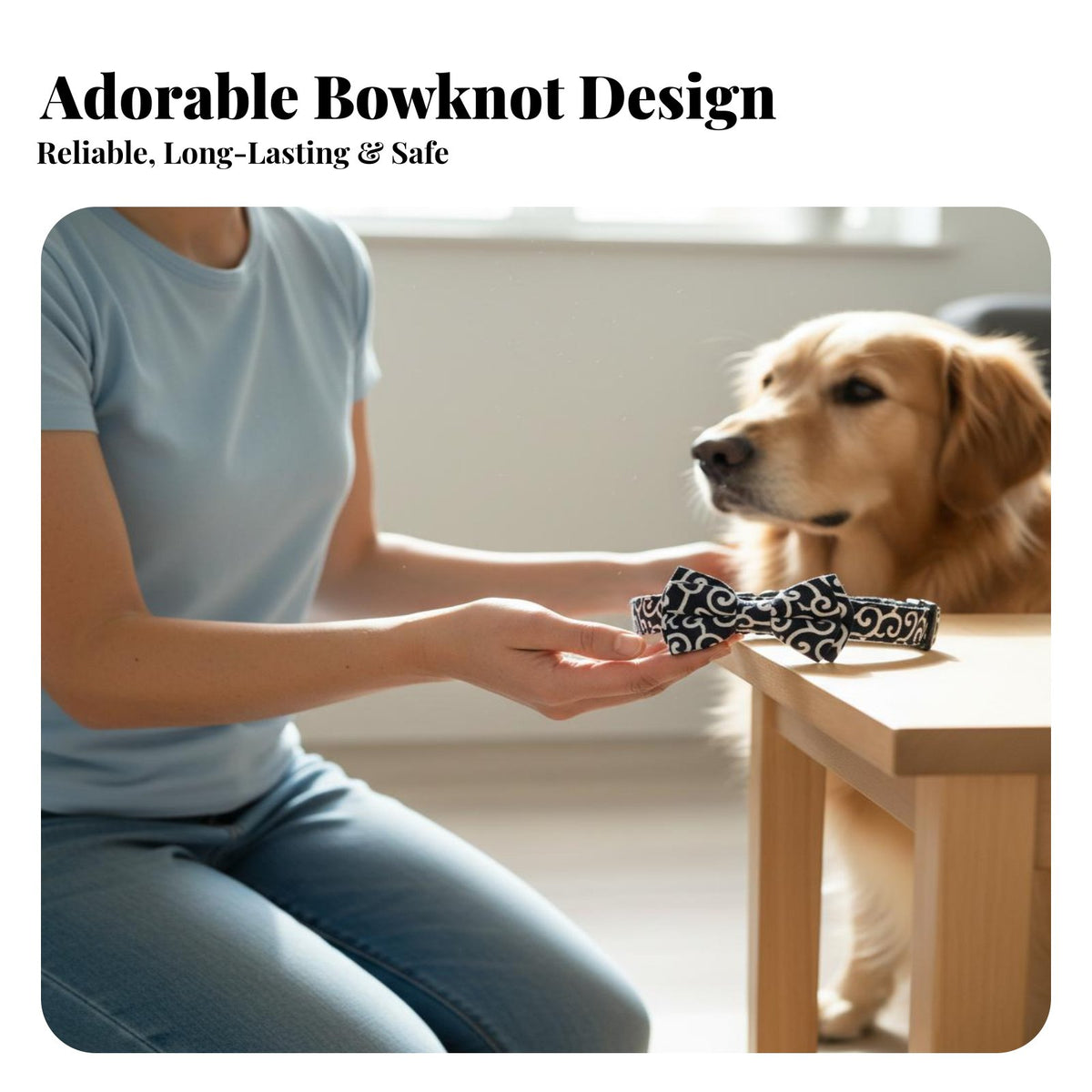 Bow Tie Dog Engravable Dog with Bow Tie Material for Dogs, Young Dogs, Daily Wear, Outdoor Walks, Photo Shoots