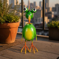 Metal Bird Sculpture Outdoor Decoration Bird Statue 3D Design for Balcony, Patio