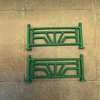 1/64 Scale Road Guardrail Realistic Detail Miniature Traffic Railing Weathered Finish Sand Table Prop for Model Collectors