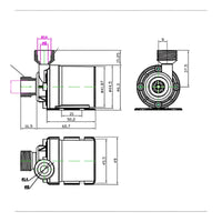 Aquarium Circulation Pump Low Noise for Fountain, Hydroponics