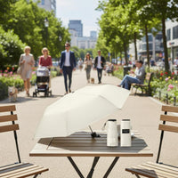 5-Fold Compact Sun Umbrella Wind Resistant Compact Pocket Umbrella Waterproof Carbon Fiber Parasol for Commuting
