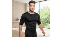 Muscle Undershirt with Chest Padding Close-Fitting Padded Muscle Shirt Contoured Physique-Defining Undershirt for Men, Cosplayers, Cosplay