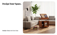 Rolling Sofa Trolley on Wheels Multi-Tier Rolling Cart Space-Saving Multifunctional for Homeowners, Small Areas, Bedroom