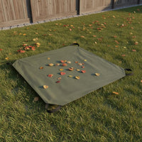 Leaf Collection Tarp with Handles Waterproof Foldable Leaf Bag Large Capacity Reusable Yard Waste Bag for Gardening