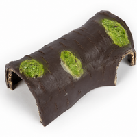Snake Hide for Shedding, Vivarium Decoration, Naturalistic Resin Reptile Cave for Gecko & Snake, 14x9x5.5cm Luminous Shelter