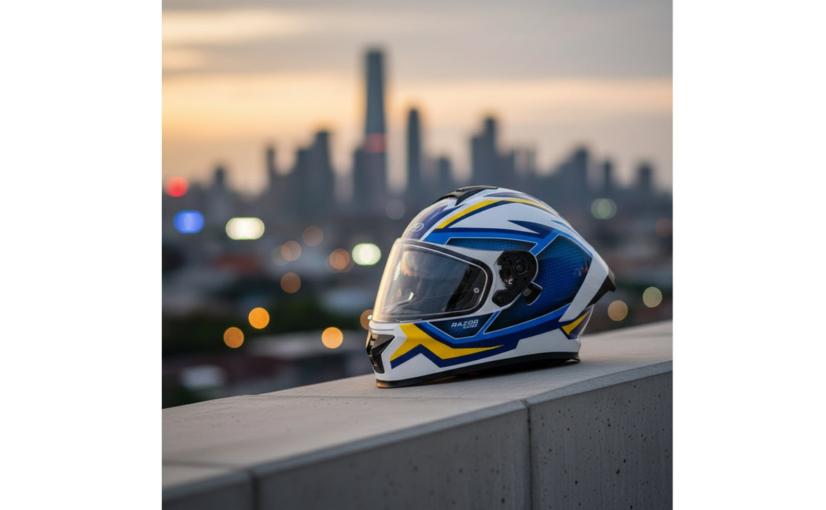 DOT Approved Full Face | 3C Certified, Full Face Helmet with Visor, for long-distance riding