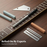 6 Pieces Fretboard Protection Guitar Fret Dressing Tool Kit Professional Results Fret Polishing and Leveling Kit Long-Lasting Construction