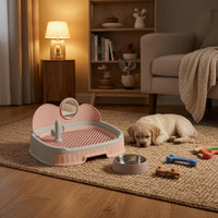 Drawer Pet Toilet Removable Grate Indoor Dog Toilet Split-Body for Small Dogs