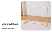 Solid Wood Material Pet Clothes Rack Sturdy Construction Wooden Pet Clothes Stand Stable Design for Parents, Bedroom, Home, Party Decoration