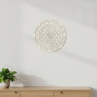 Wooden Mandala Wall Art Boho Mandala Wall Art Zen Multi-Layer for Yogi, Meditation Room, Mindfulness Practice Studio