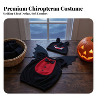 3 Pieces Nocturnal Flyer Costume With | Lightweight Easy-to-Wear Design, Short-Sleeve, undead lord Outfit with Hat, for School Plays