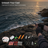 Carbon Fiber Lure Fishing Rod and Reel Combo for Freshwater and Saltwater Angling