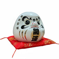 Creative Gift Daruma Doll Coin Box Vintage Design Daruma Coin Box Exquisite Craftsmanship for Business Owners, Home Entrance, Office Desk