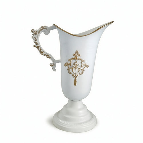 Trophy Vase Farmhouse Vase with Handles Decorative Urn for Florists, Table Centerpieces