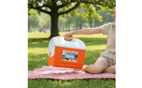 Insulated Container Insulated Chilling Container Cooler with Handle Hard-Sided Portable Ice Chest for Picnics