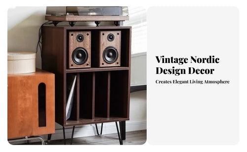 Complimentarystanding Turntable Station with Vinyl Storage unobstructedShelf Design Turntable Station Stable Construction Album Player Stand Cable Management for Music Lovers, Audiophiles, Home Decorators, Entryway, Bedroom