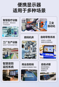 工控触摸显示器10寸IPS液晶屏VGAHDMI电容免驱嵌入监视器机箱机柜 10.1寸显示器 1024*600 不带触摸