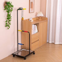 Large Parrot Stand with casters, Metal Multi-Perch Avian Stand for Large Bird, Indoor Pet Bird Stand with Washable Tray, portable activity Gym