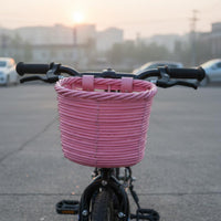 Woven Handlebar Basket Detachable Scooter Basket Long-Lasting for Cycling, Kids