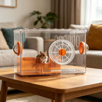 Hamster Enclosure Kit High Visibility Small Pet Habitat Portable for Indoor