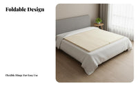 Heavy-Duty Foldable Slatted Bed Board Prevents Sagging Bunkie Board Even Weight Distribution Mattress Support Breathable for Homeowners, Dorm Residents, on Platform Beds, Guest Room, Hotel, Dormitory