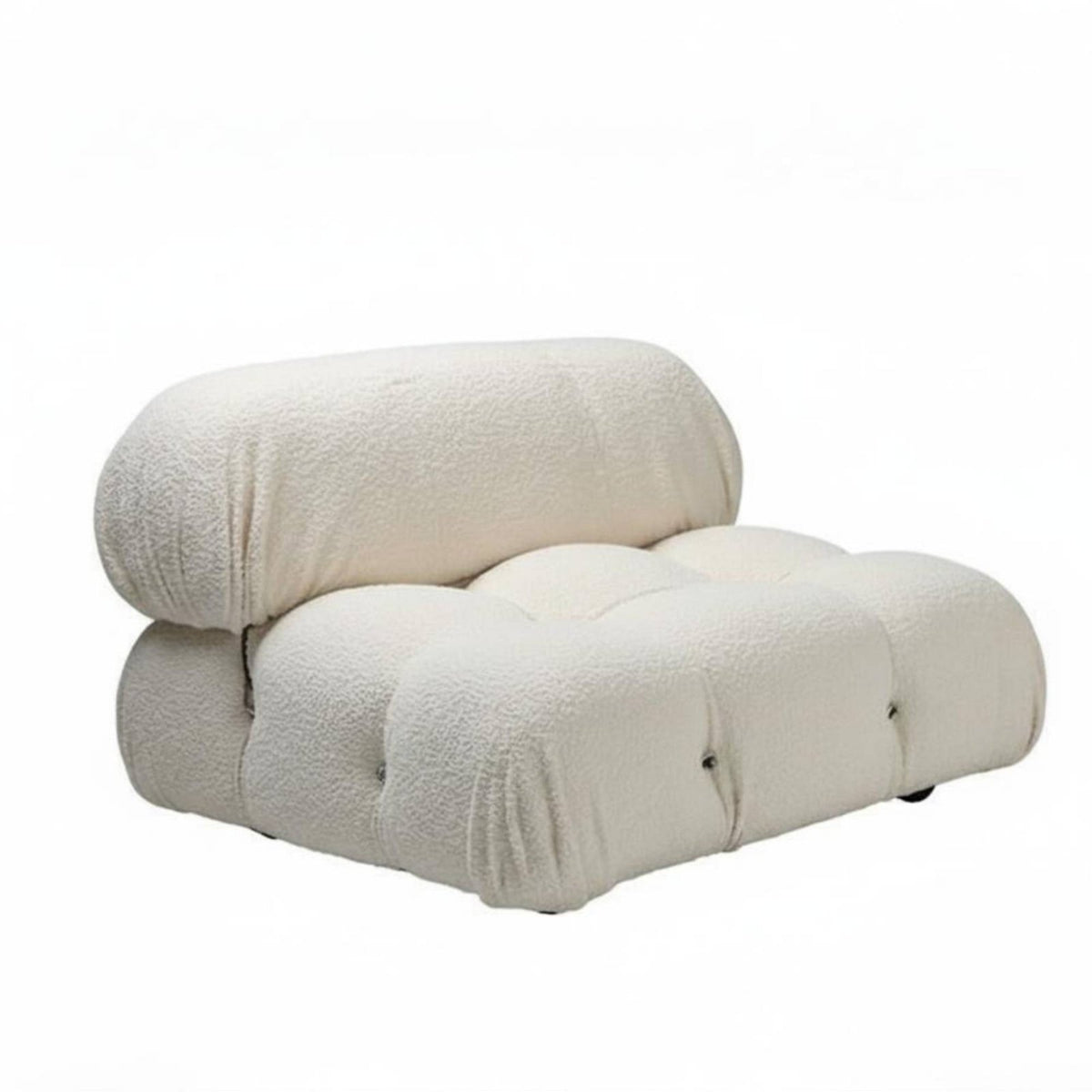 Lowlow-to-the-Ground Block Settee Italian Inspired Configurable Sofa Shaped Foam Filling Minimalist Design for Homeowners