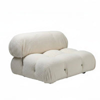 Lowlow-to-the-Ground Block Settee Italian Inspired Configurable Sofa Shaped Foam Filling Minimalist Design for Homeowners