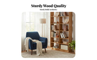 sturdy Wood Construction Multi-Tier Standing Shelf Nordic aesthetic standing shelf Open Shelving Display Rack Minimalist Design for Book Lovers, Apartment Dwellers, Office Workers, Study Room, Bedroom, Entryway, Kitchen