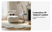 Hippo-Inspired Chair French Design Indoor Furniture Comfortable Designer Piece for Adults, Readers, Bedroom, Study
