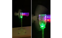 Clear Miniature Wind Turbine Lamp Translucent Wind Turbine Lamp Freestanding Ornament Decorative for Tabletop