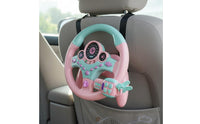 Car Seat Steering Wheel Toy Educational Interactive Steering Wheel Toy Develops Hand-Eye Coordination Interactive Driving Game for Young Children
