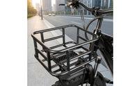 Rack-Mount Cycle Basket with Quick-Release Buckle Removable Metal Wire Bike Basket Long-Lasting Sturdy for Commuters, Commuting