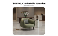 Lowsupport Tub Chair Comfortable rearrest Single Sofa Space-Saving dense Foam padding for Apartment Dwellers, Adults, Hotel