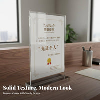 Clear Document Frame Thickened Material Acrylic Sign Holder Easy Insert Design