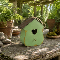 Metal Birdhouse Indoor and Outdoor Use Hanging Birdhouse Gift Idea Pet Shelter for Garden, Patio