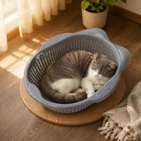 Basket Feline Bed Thickened Plastic Feline Nest Easy to Clean