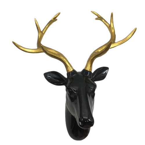 Animal Head Wall Hanging Decoration Three-Dimensional for Living Room, Entryway