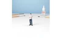 DIY Scene Building 1:64 Mini Man Model Miniature Scene Display 1:64 Scale Figure Die-Cast Alloy Doll Model Fine Workmanship