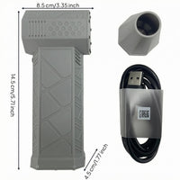 Octagonal Portable Handheld Fan Detachable Nozzle Rechargeable Mini Fan