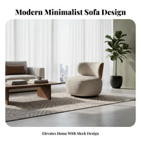 Light Luxury Design Upholstered rotate Armchair Modern Minimalist design Lounge Chair Soft Fabric Upholstery Home Seating firm density Foam pad for Office Professionals, Homeowners, Living Room, Reception Area, studying corner, Dormitory