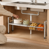 under-sink storage rack