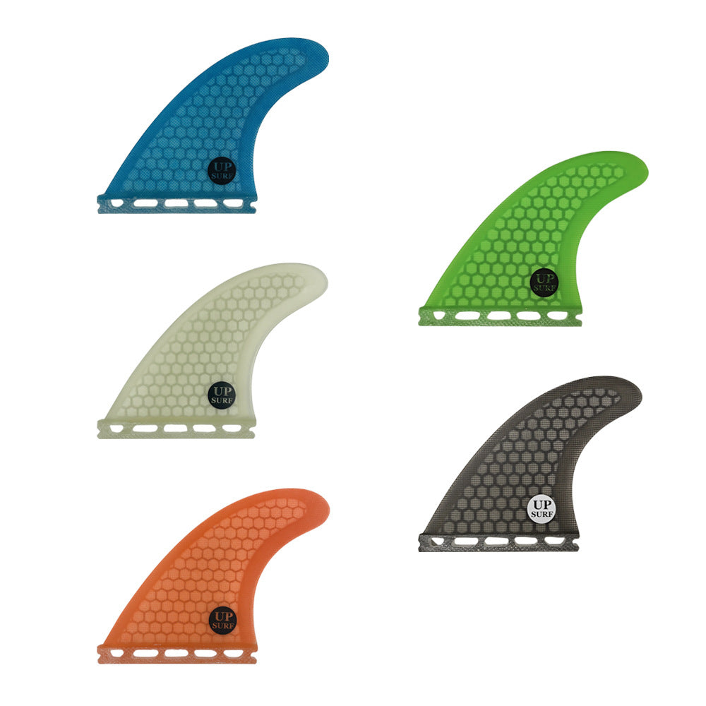 Surfboard Fin Single Tab/FUT Base Honeycomb Fiberglass Fin Solid Color