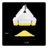 40 Pieces Sports Gear Triangular Marker Disc Center Cutout Stackable Marker Disc Holder Set Molded Grooves